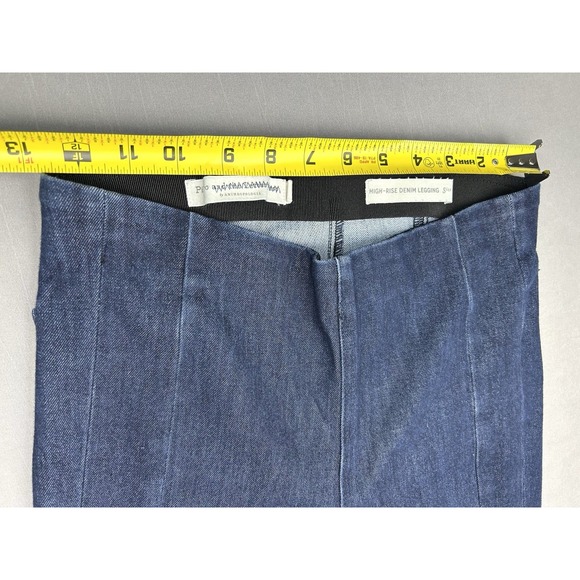 Anthropologie Pilcro Women's 27 High Rise Denim Leggings Skinny Jeans Dark Wash - Picture 6 of 13